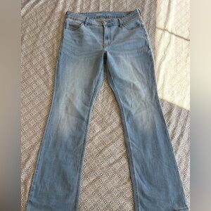Old Navy Mid-Rise Boot-Cut Jeans in Light Blue